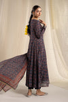 3 Piece Embroidered Raw Silk Suit