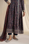 3 Piece Embroidered Raw Silk Suit