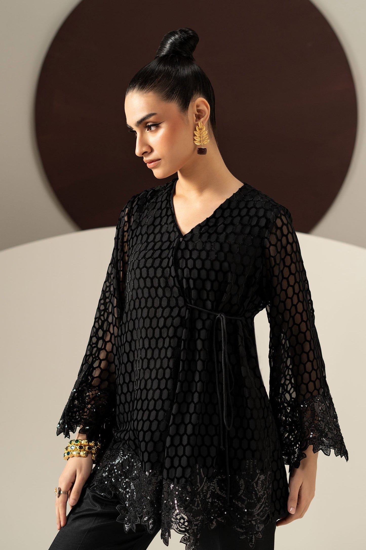 3 Piece Embroidered Palachi Suit