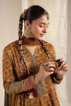 3 Piece Embroidered Raw Silk Suit