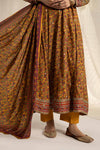 3 Piece Embroidered Raw Silk Suit