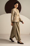 2 Piece Embroidered Blended Wool Suit