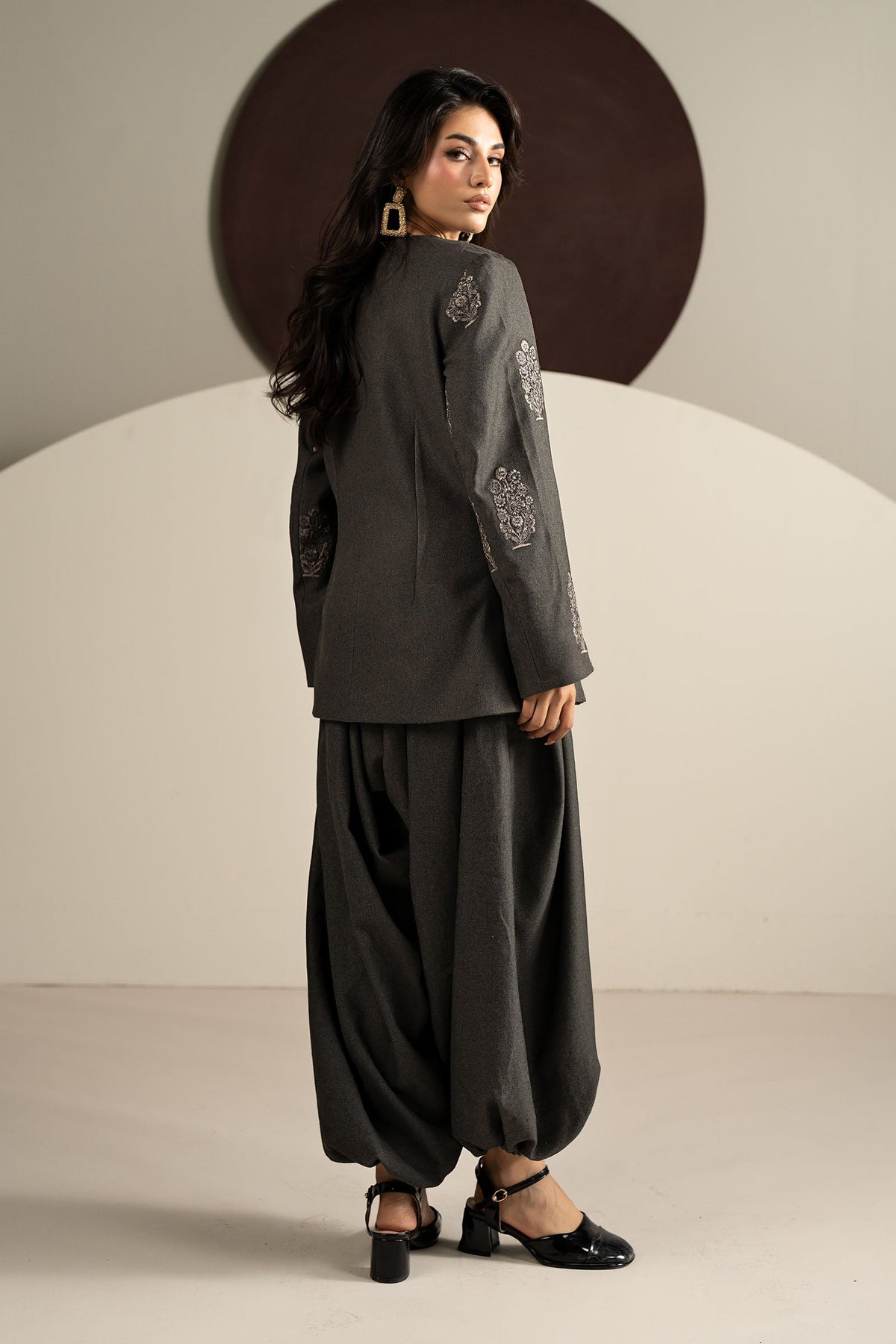2 Piece Embroidered Suit