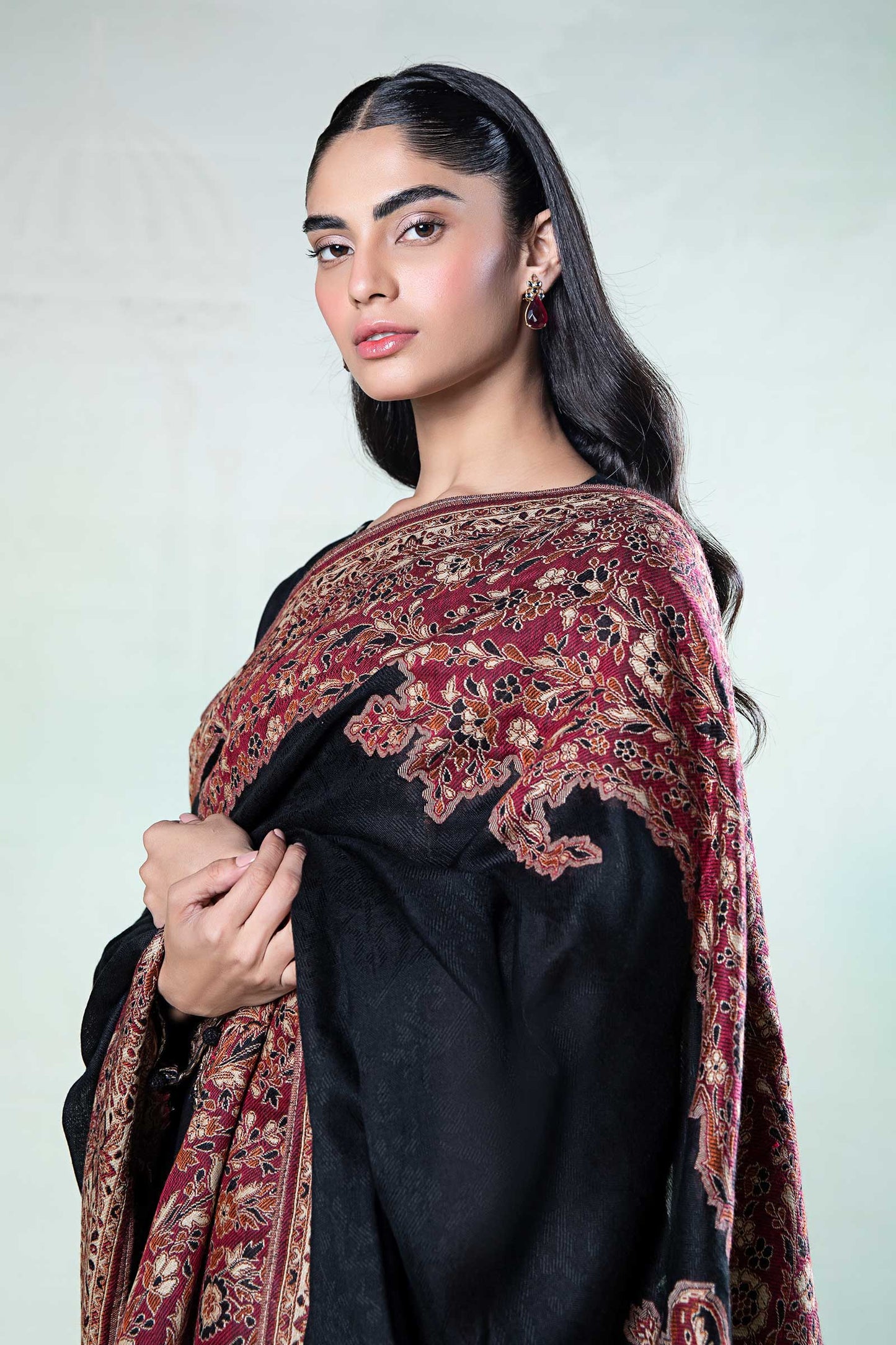 3 Piece Embroidered Linen Suit