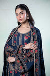 3 Piece Embroidered Linen Suit