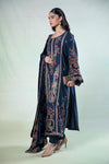 3 Piece Embroidered Linen Suit