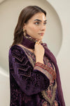3 Piece Embroidered Plush Suit
