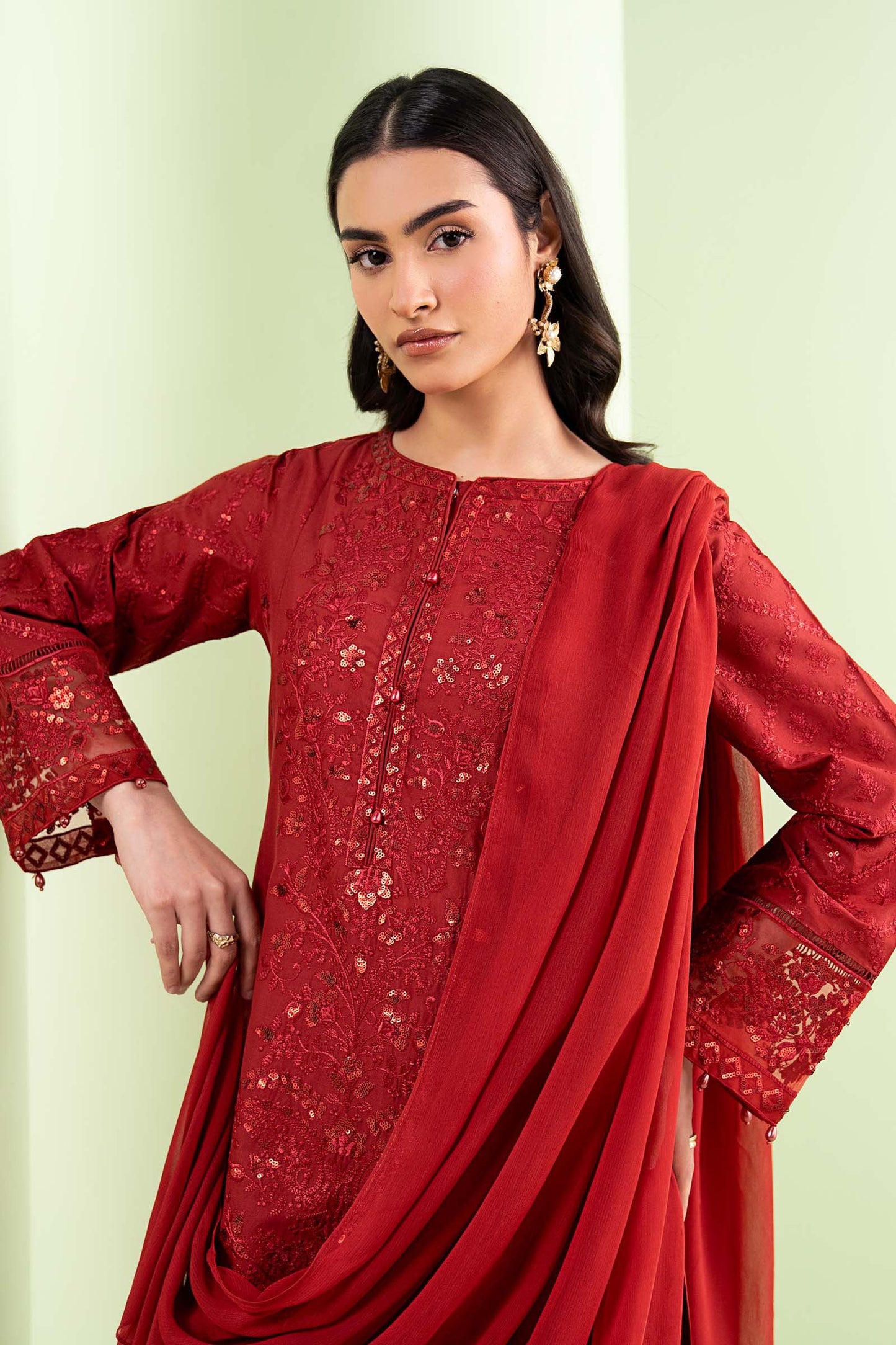 3 Piece Embroidered Lawn Suit