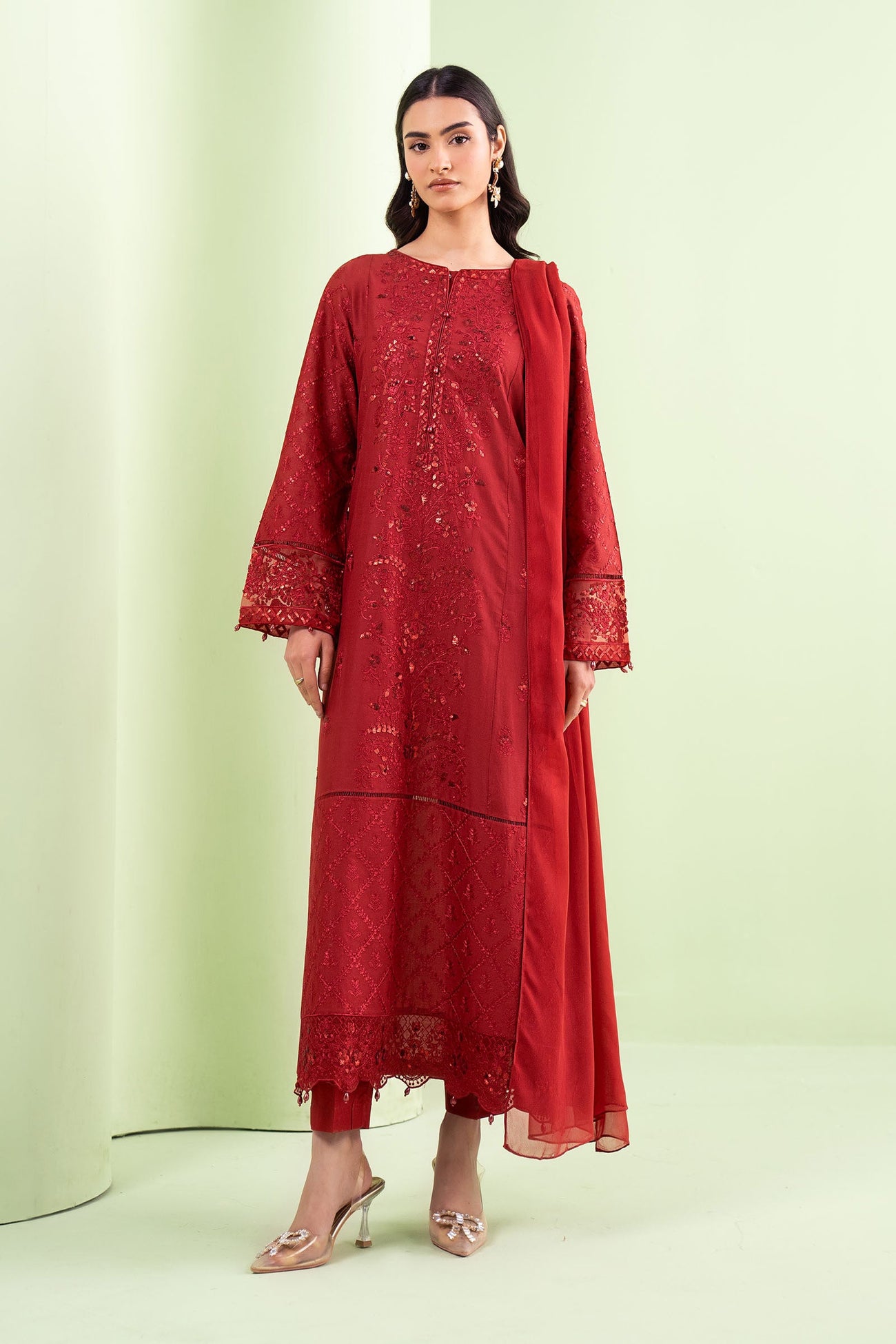 3 Piece Embroidered Lawn Suit
