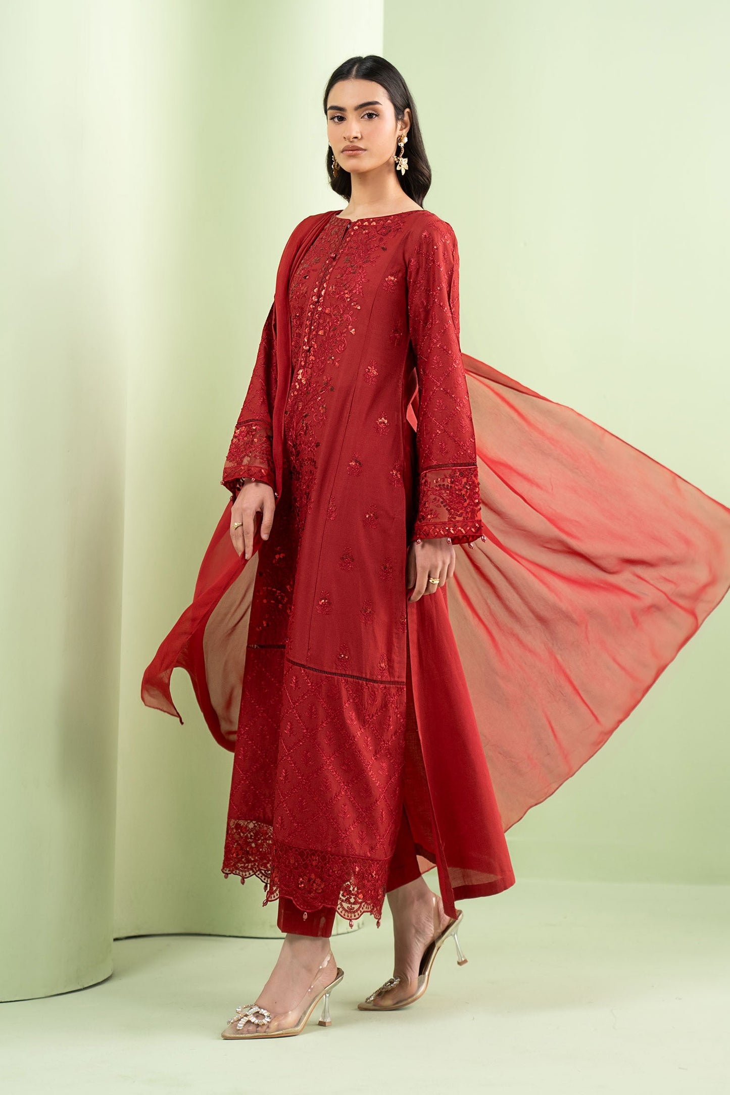 3 Piece Embroidered Lawn Suit