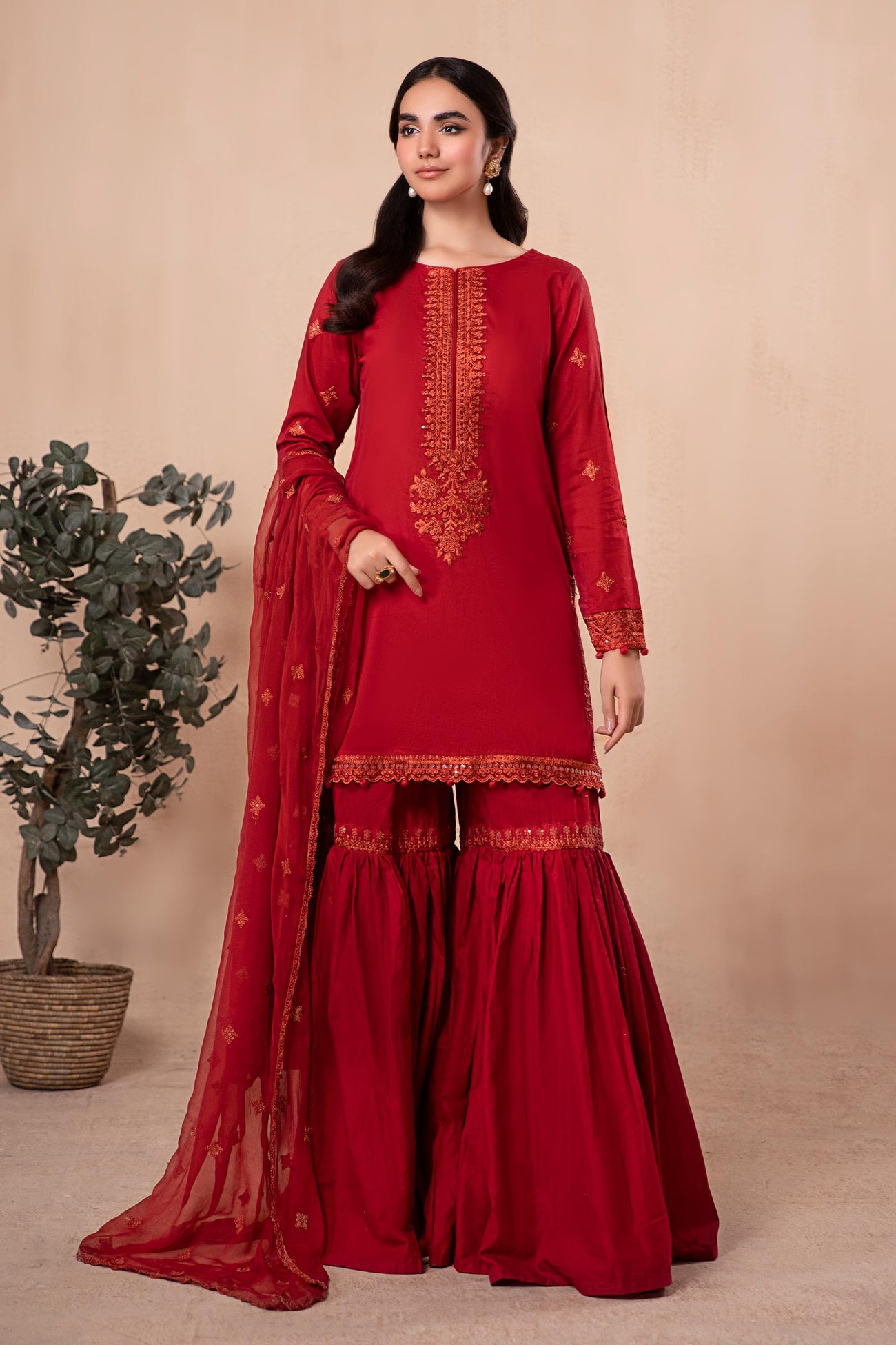 3 Piece Embroidered Lawn Suit