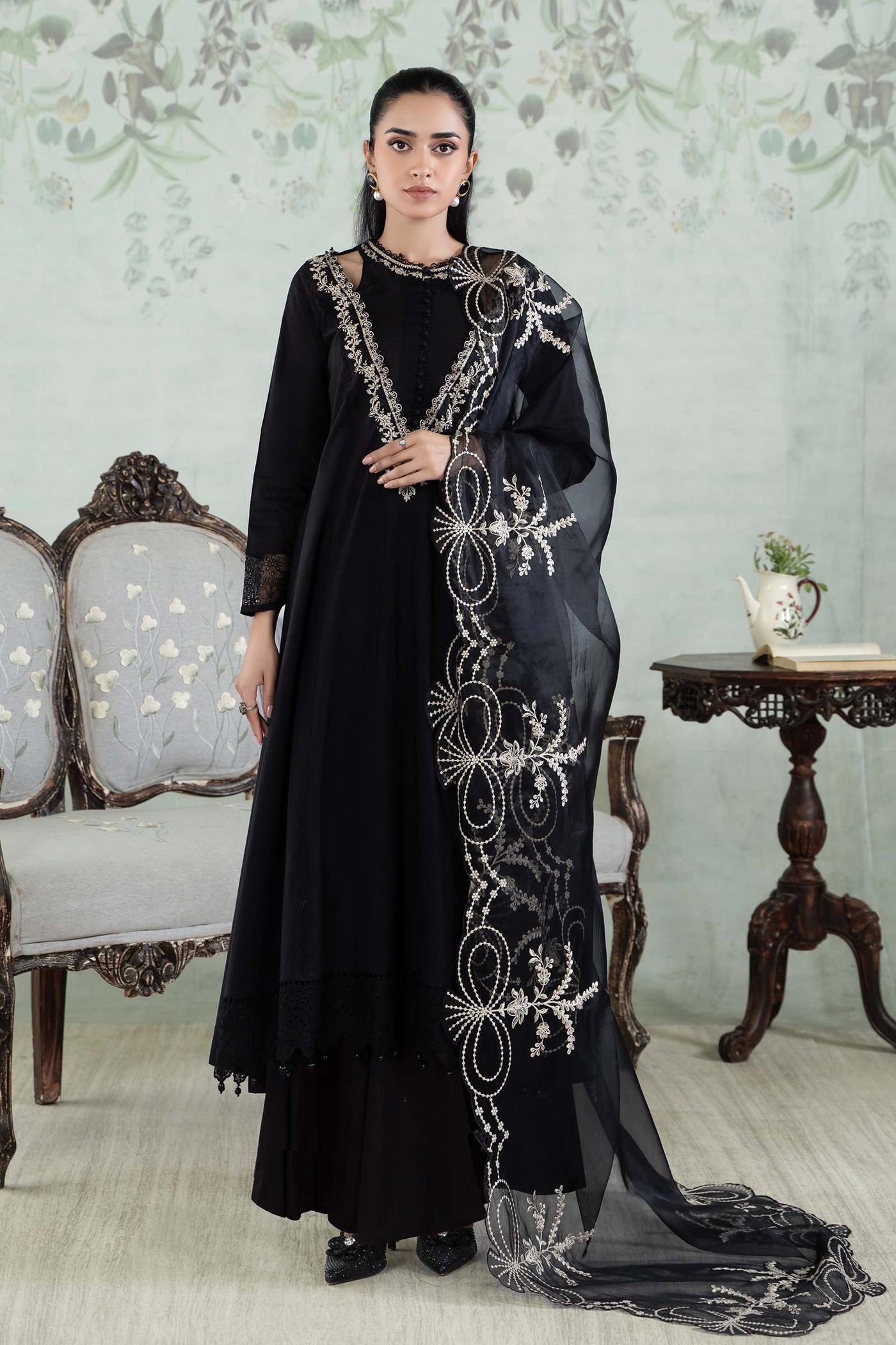 3 Piece Dyed Lawn Suit | DW-EA24-09