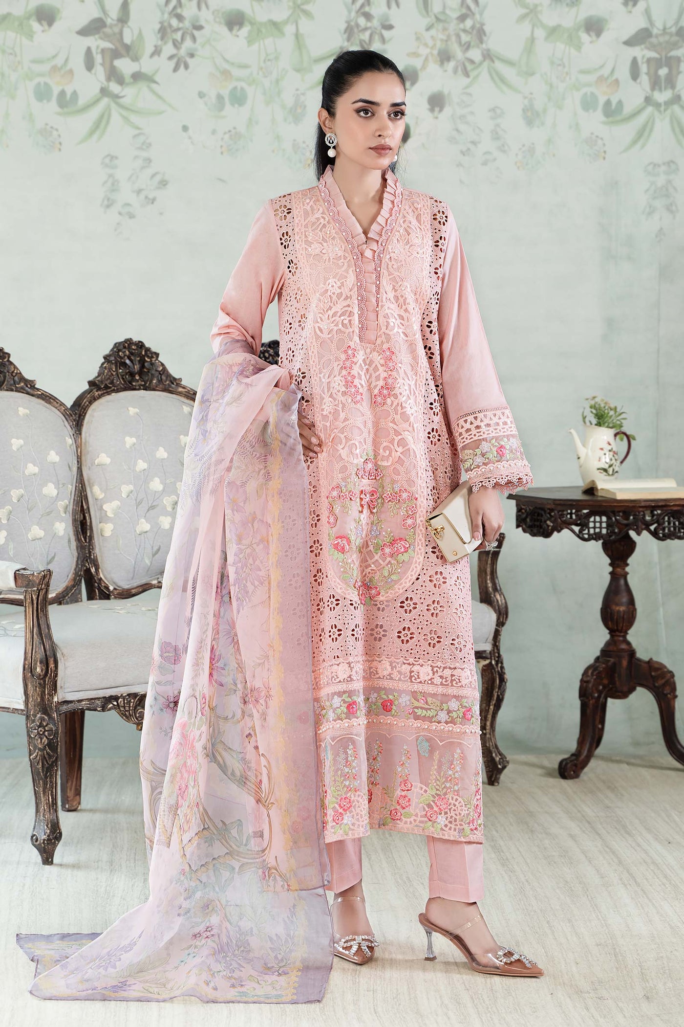 3 Piece Embroidered Lawn Suit