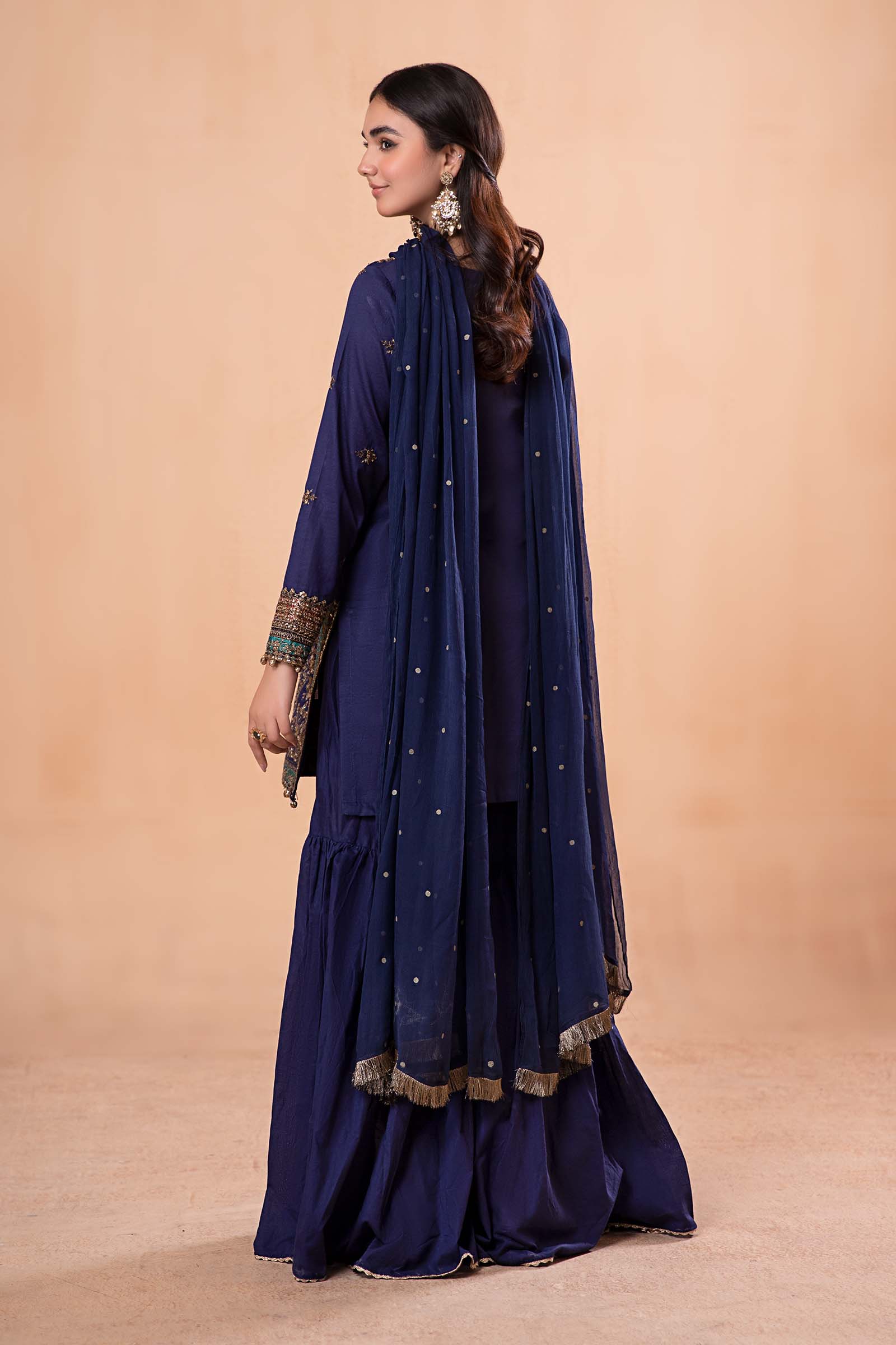 3 Piece Dyed Lawn Suit