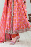 3 Piece Printed Jacquard Broshia Suit