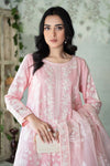 3 Piece Embroidered Cotton Doria Suit