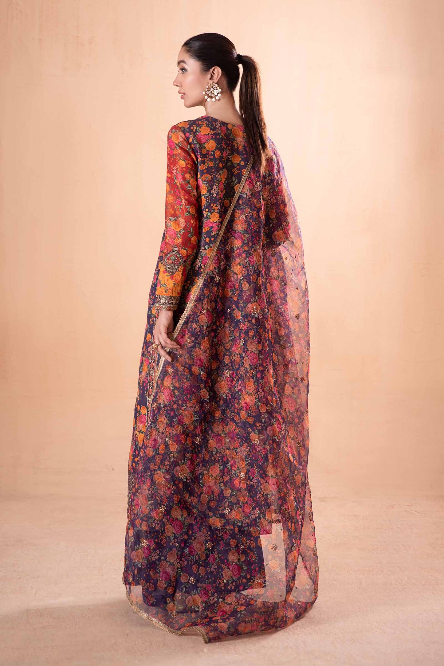 3 Piece Printed Cotton Masoori Suit