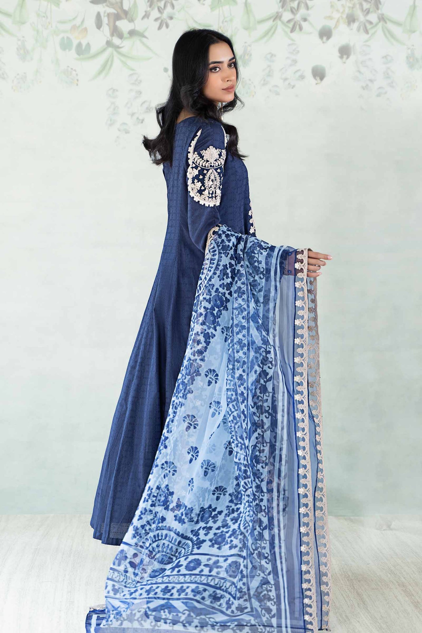 3 Piece Dyed Jacquard Lawn Suit
