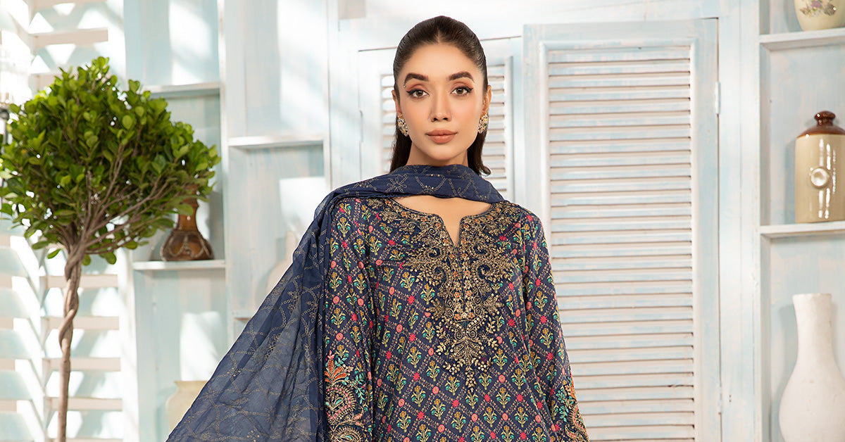 3 Piece Printed Lawn Suit