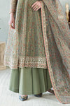 3 Piece Printed Cotton Net Suit