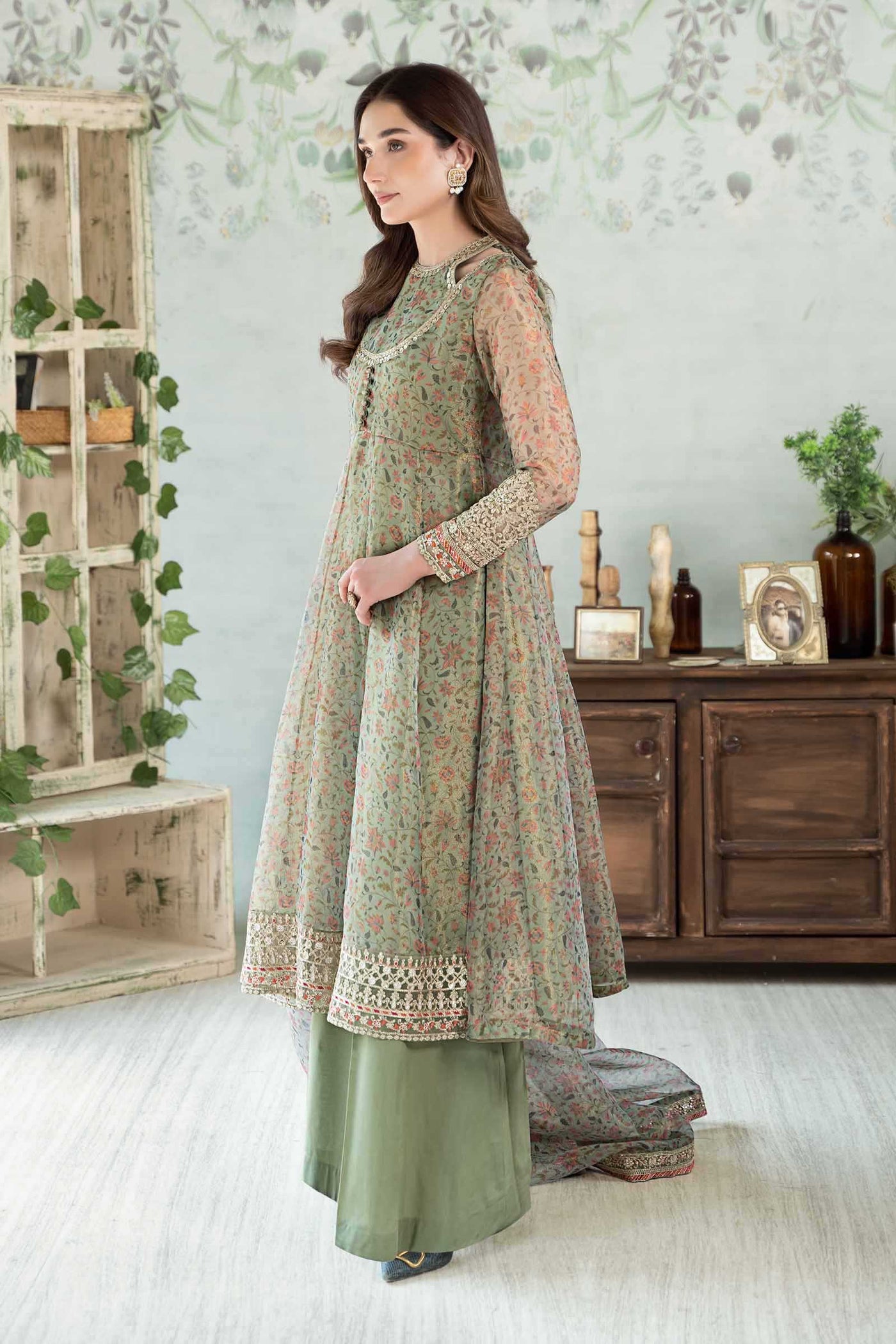 3 PIECE PRINTED COTTON NET SUIT | DW-EA24-75