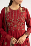3 Piece Embroidered Dobby Lawn Suit