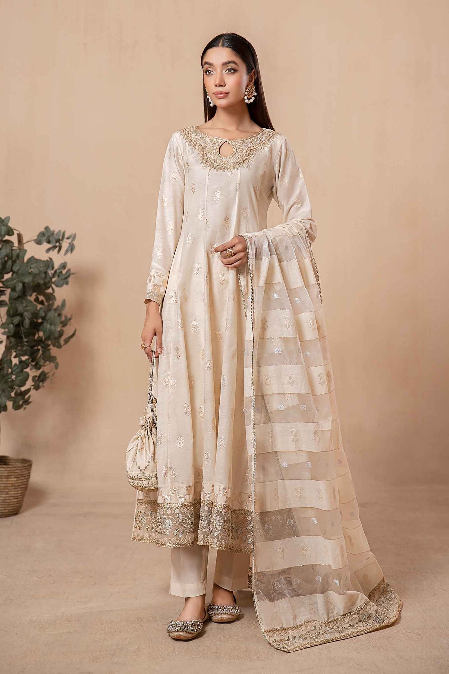 3 Piece Dyed Khadi Karandi Suit
