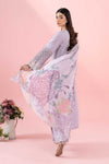 3 Piece Embroidered Dobby Suit