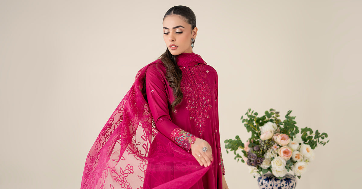 3 Piece Embroidered Lawn Suit