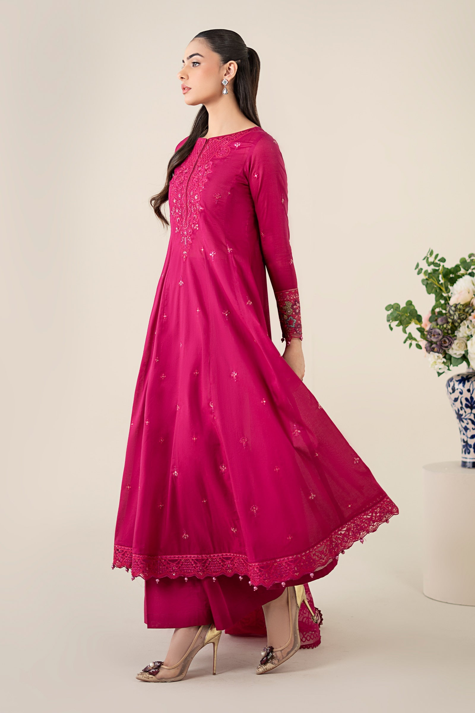 3 Piece Embroidered Lawn Suit