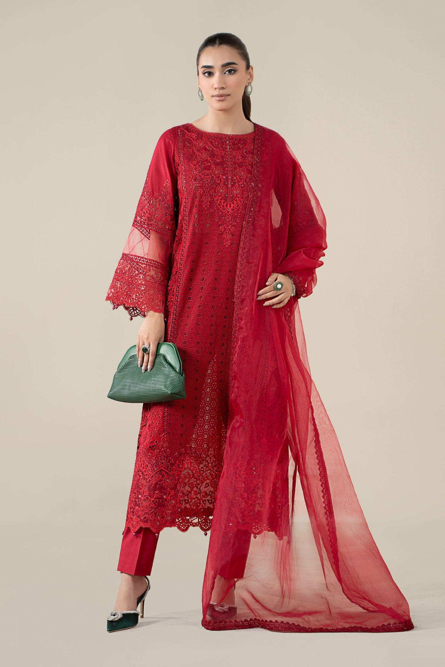 3 Piece Embroidered Lawn Suit