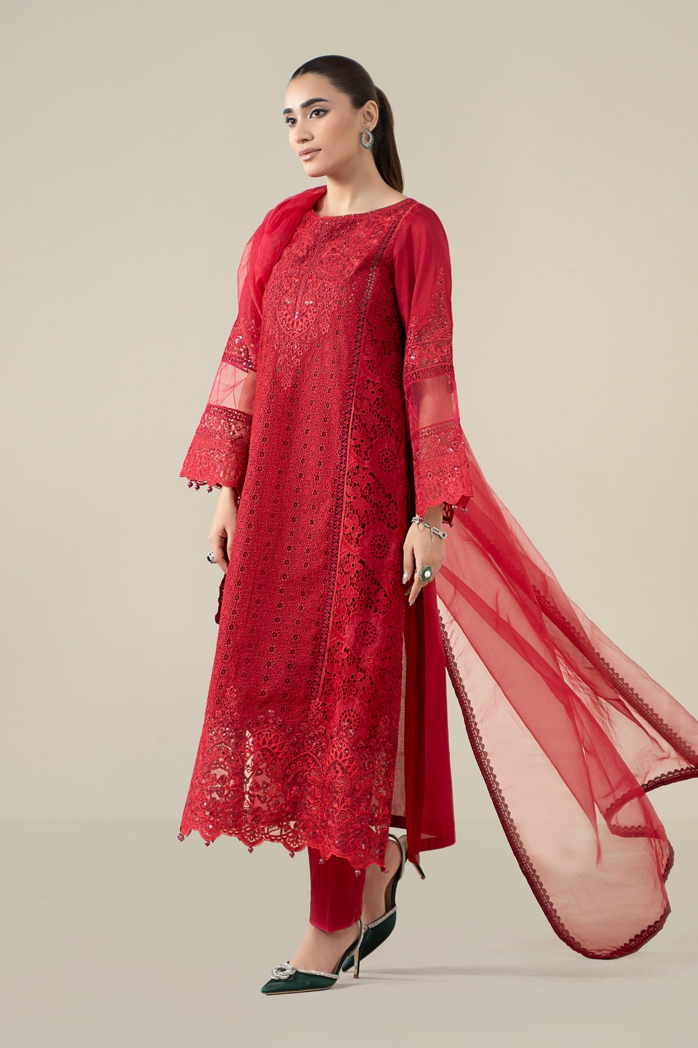 3 Piece Embroidered Lawn Suit