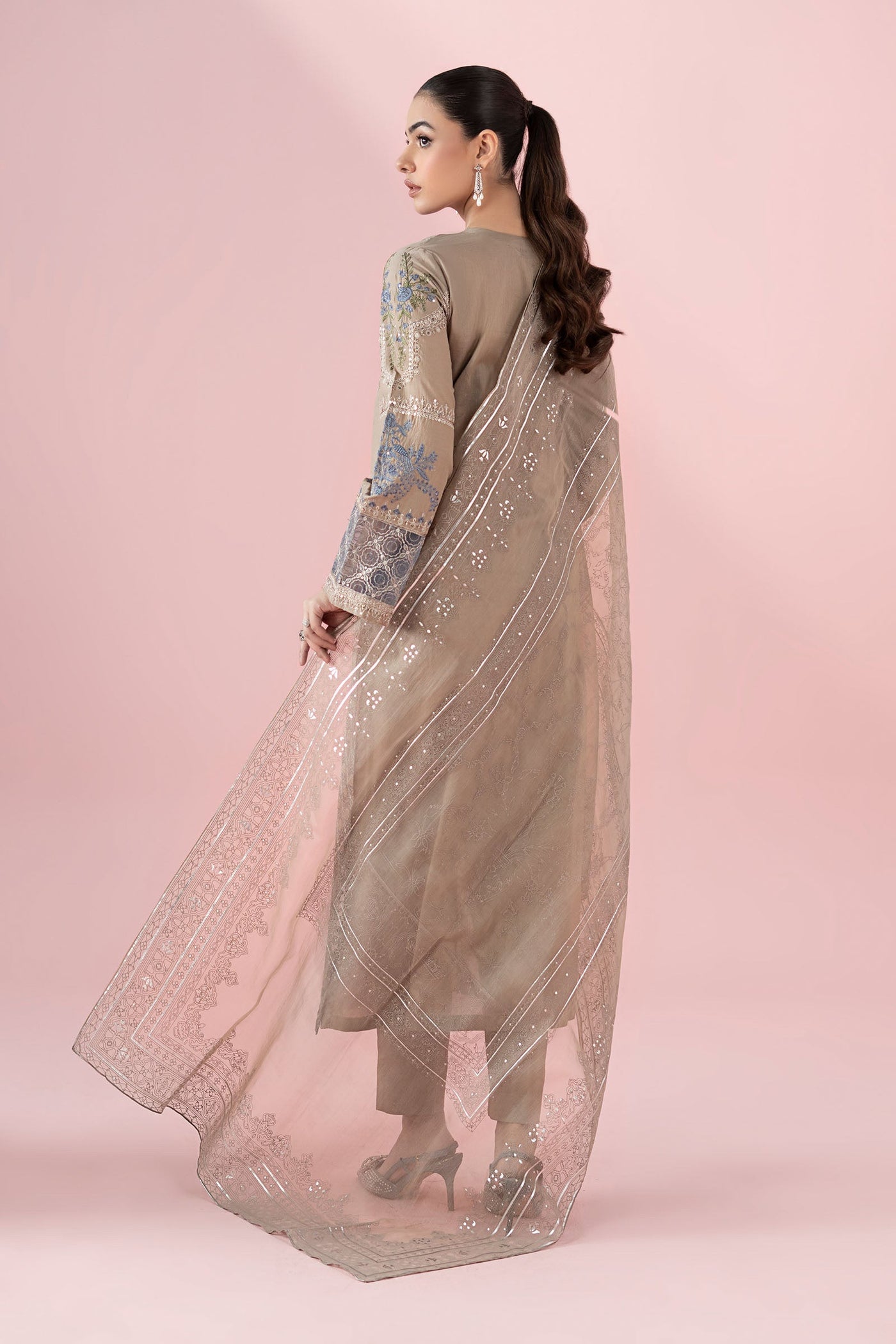 3 Piece Embroidered Lawn Suit |  DW-EA25-121