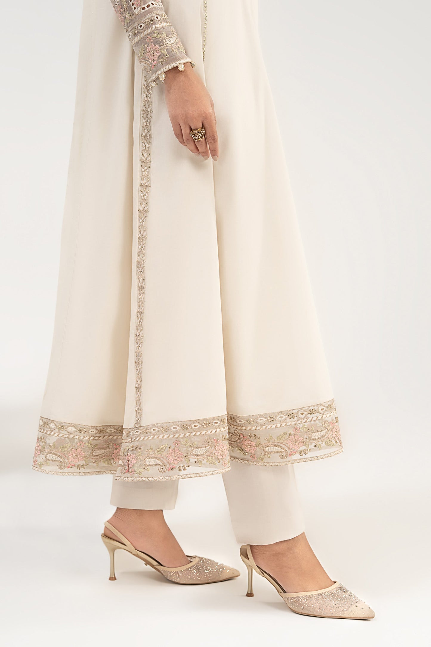 3 Piece Embroidered Dobby Lawn Suit