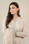 3 Piece Embroidered Paper Cotton Suit