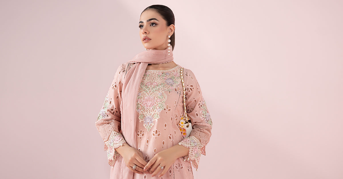 3 Piece Embroidered Lawn Suit