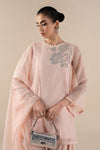 3 Piece Embellished Cotton Net Suit
