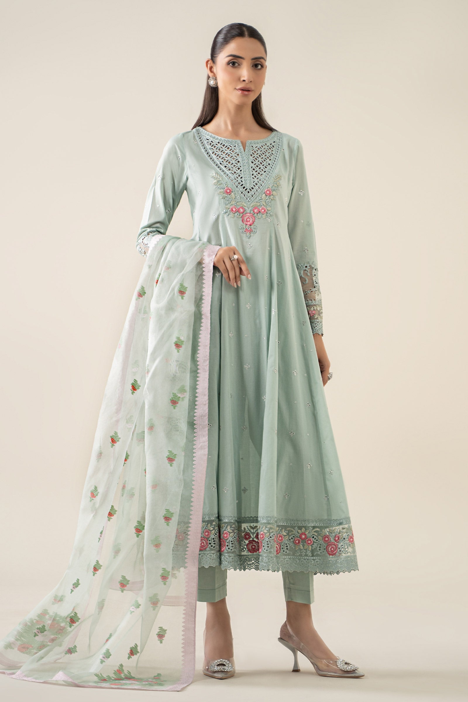 3 Piece Embroidered Lawn Suit