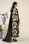 3 Piece Embroidered Raw Silk Suit