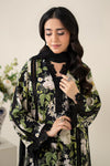 3 Piece Embroidered Raw Silk Suit