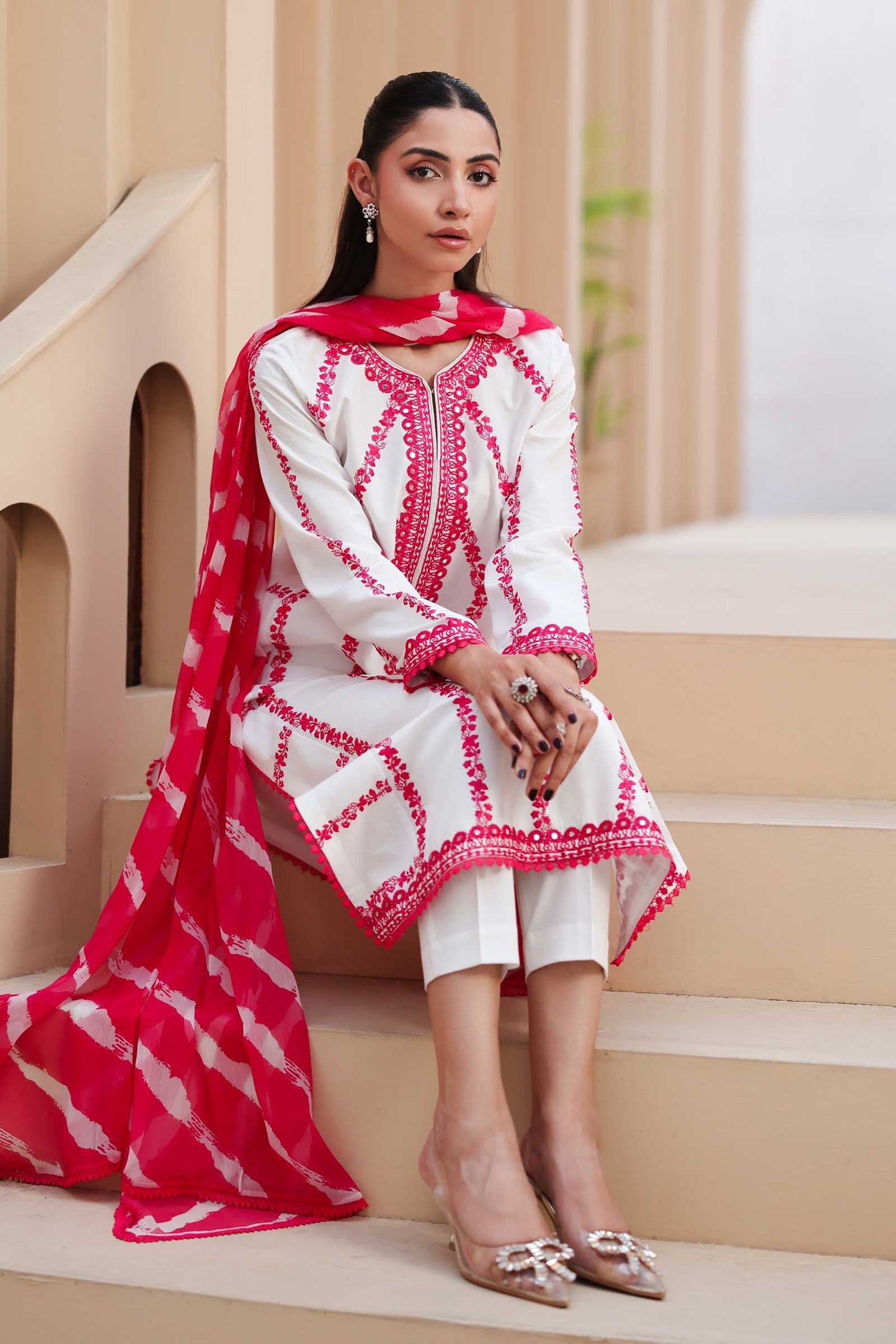 3 Piece Embroidered Lawn Suit