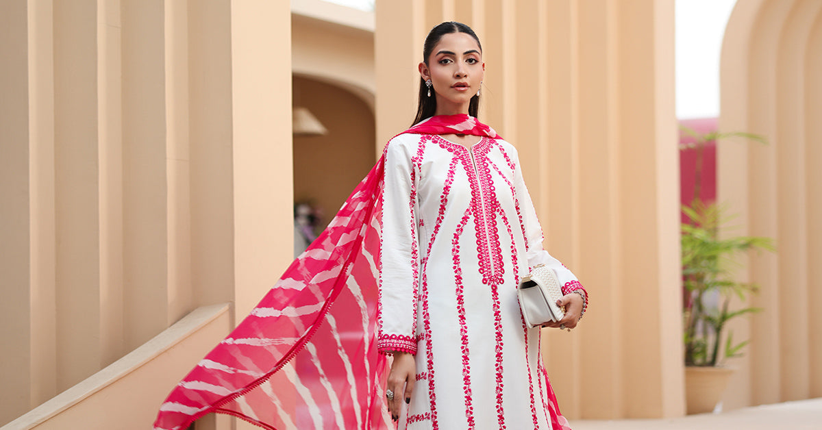 3 Piece Embroidered Lawn Suit |  DW-EA25-60