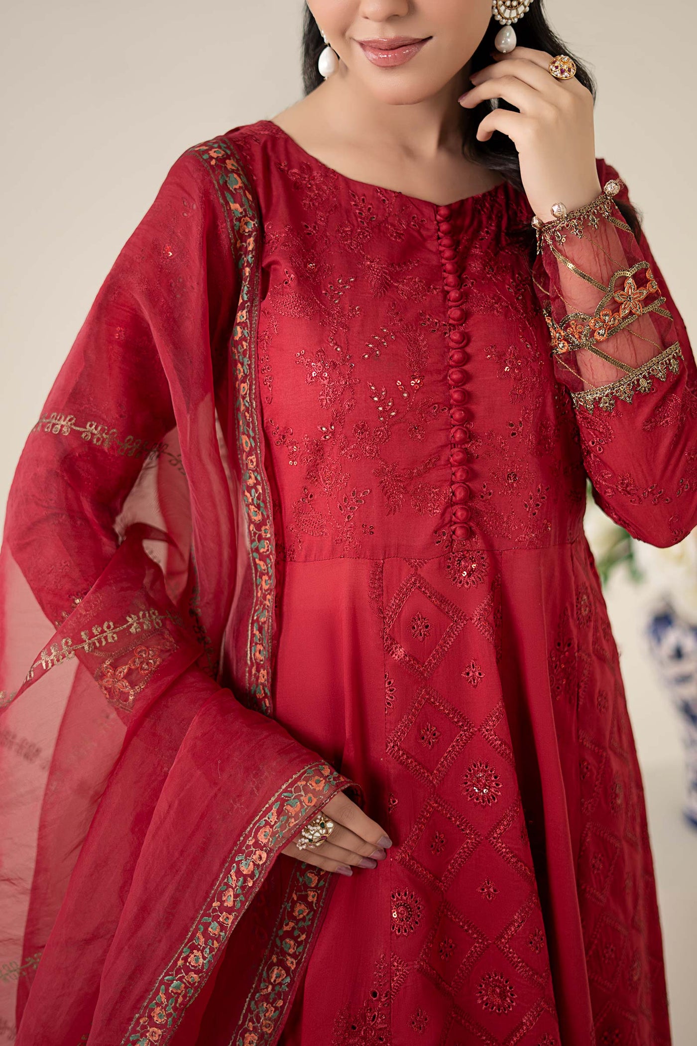 3 Piece Embroidered Lawn Suit