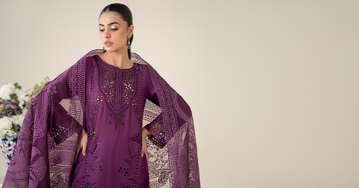 3 Piece Embroidered Lawn Suit