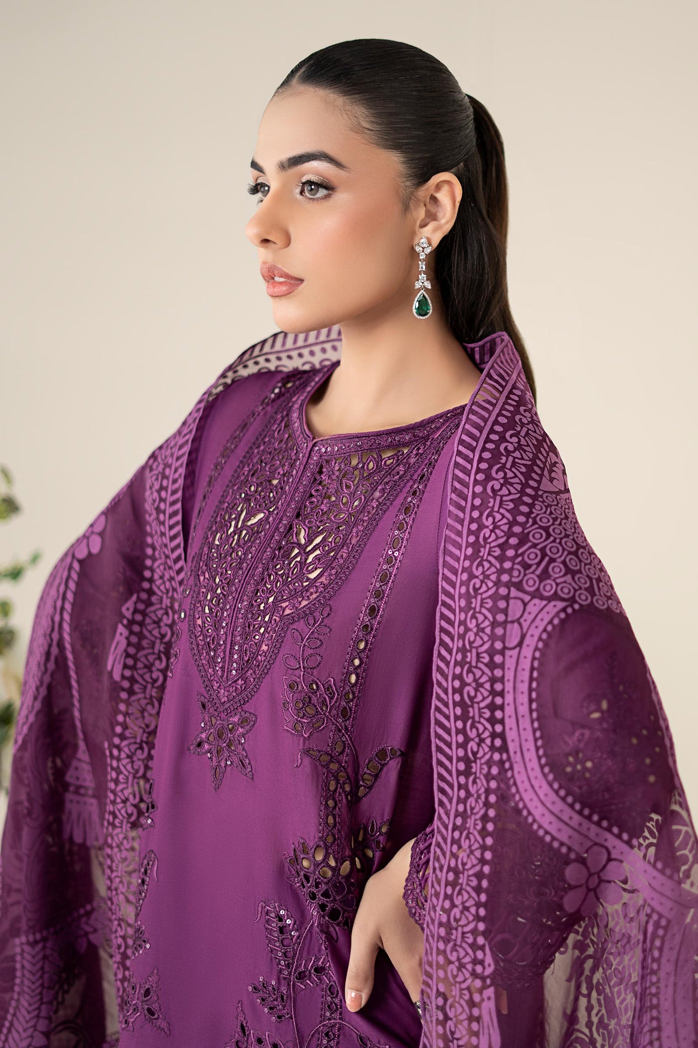 3 Piece Embroidered Lawn Suit