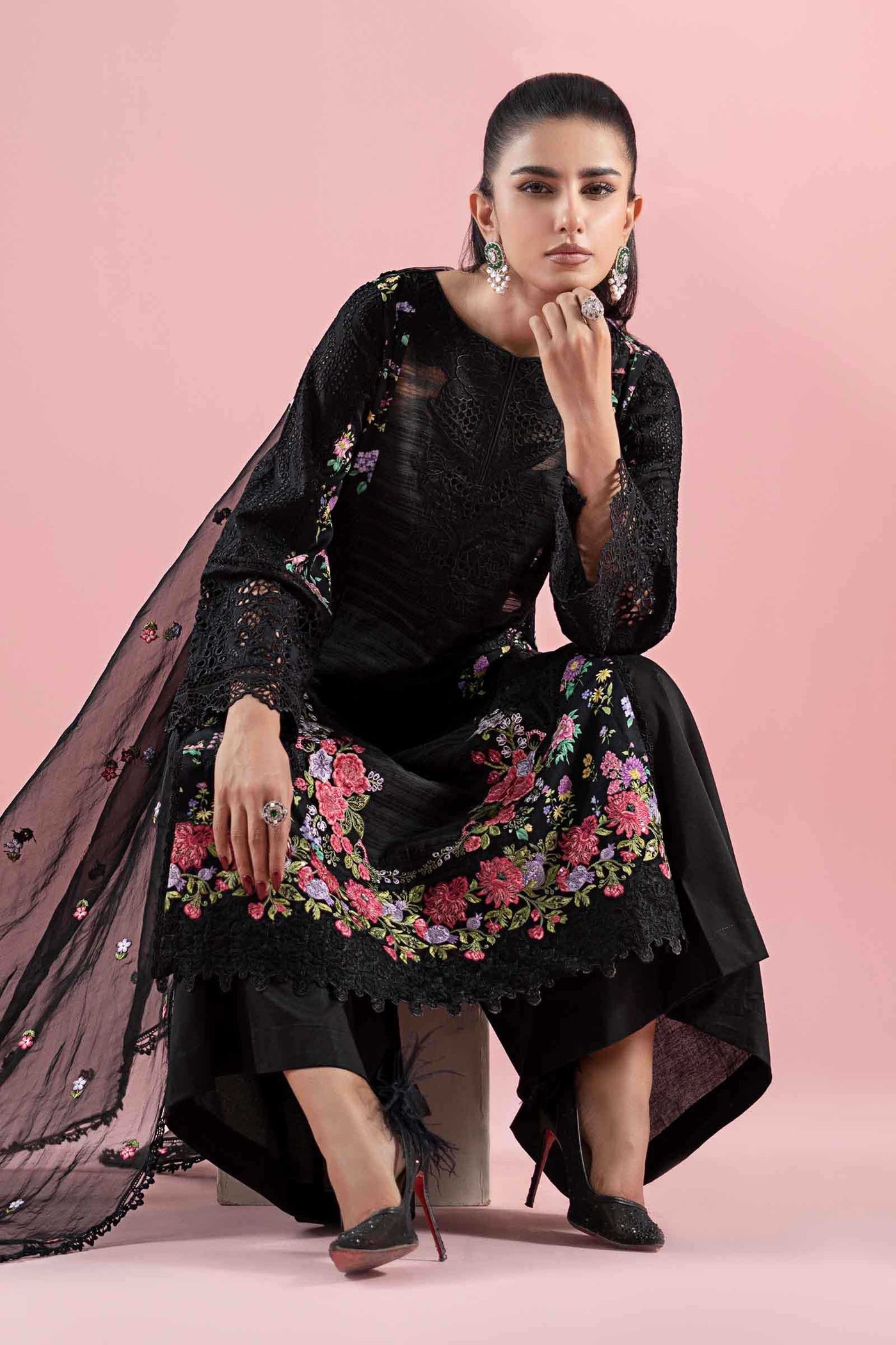 3 Piece Embroidered Lawn Suit