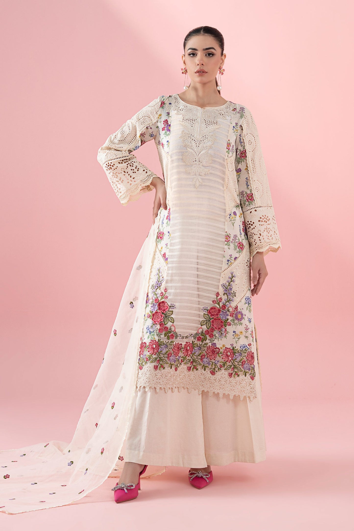 3 Piece Embroidered Lawn Suit
