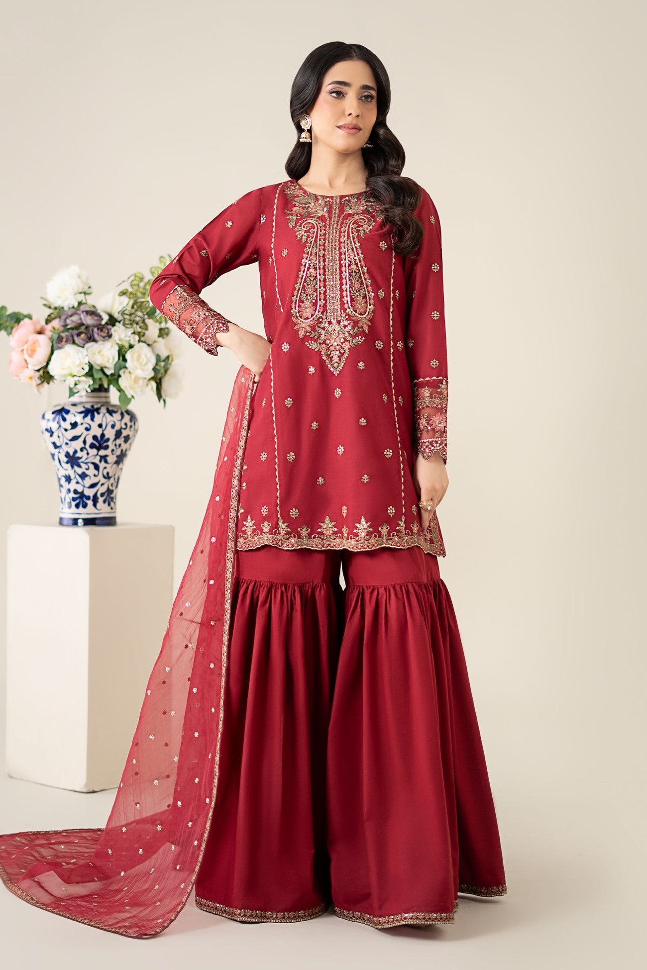 3 Piece Embroidered Lawn Suit