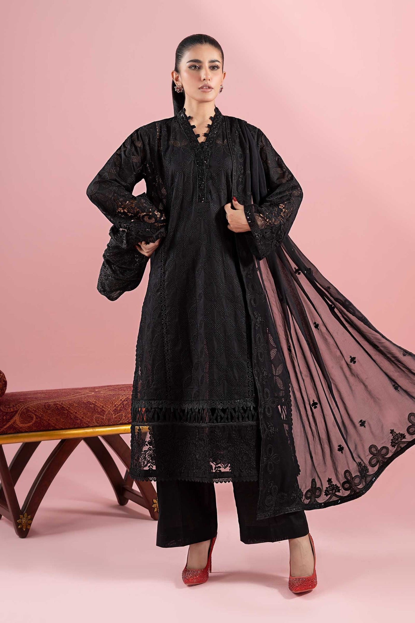 3 Piece Embroidered Lawn Suit