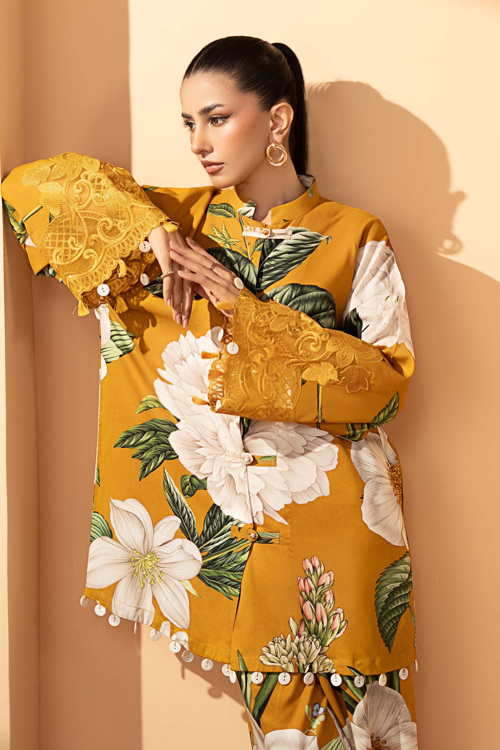 2 Piece Embroidered Arabic Lawn Suit